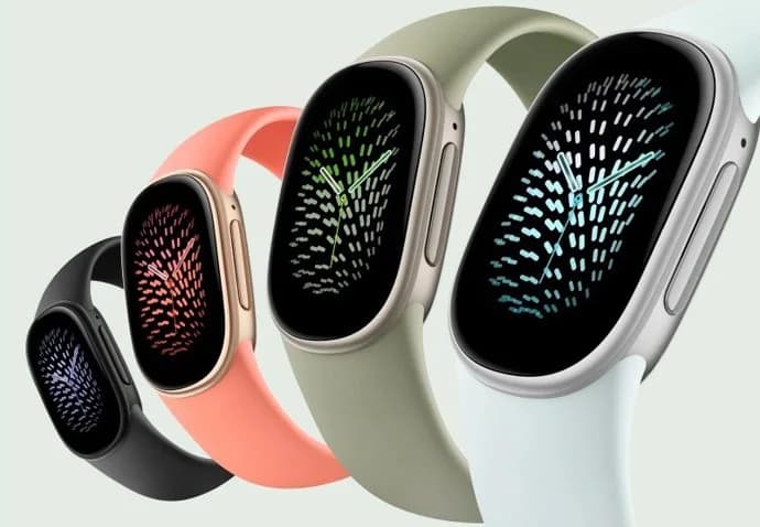 Googles produktbild av aktivitetsarmbandet Fitbit Edge.