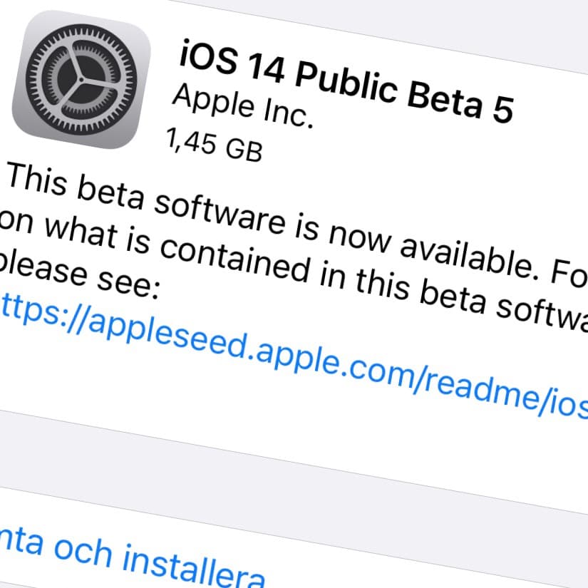 Apple har släppt iOS 14 Beta 5
