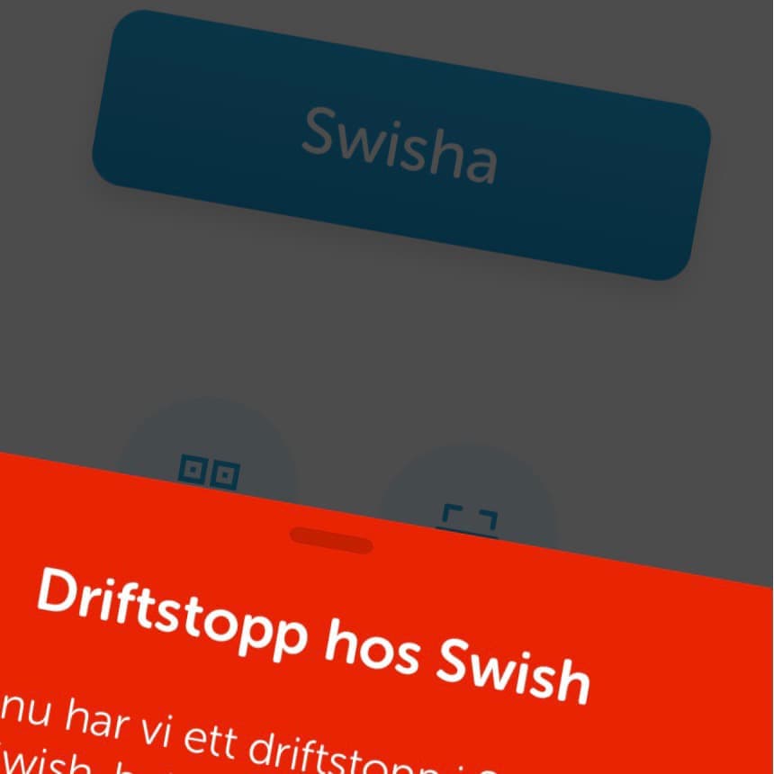 Dritfstopp för Swish