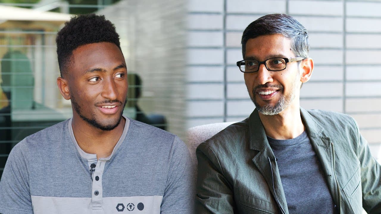 MKBHD pratar Tech och AI med Googles VD