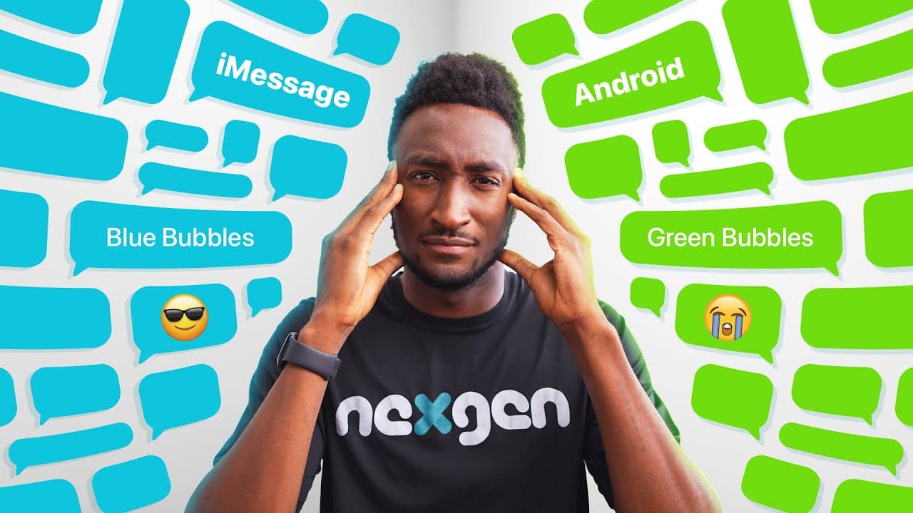 MKBHD pratar om gröna och blå bubblor