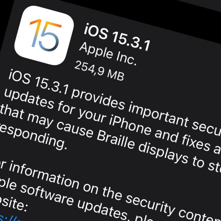 Apple har släppt iOS 15.3.1