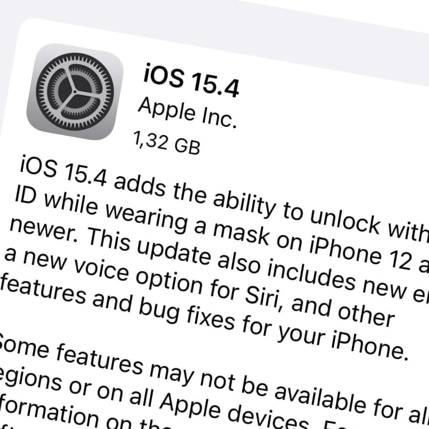 Apple har släppt iOS 15.4, iPadOS 15.4 och MacOS 12.3