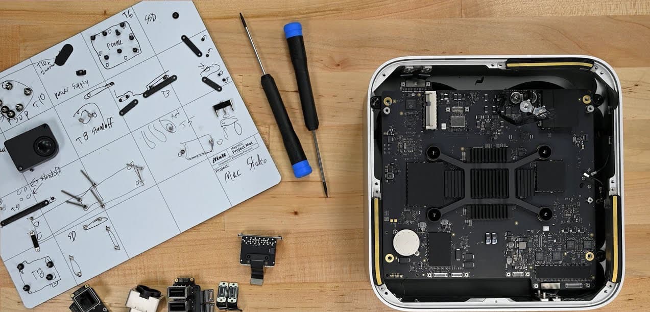 iFixit plockar isär Mac Studio