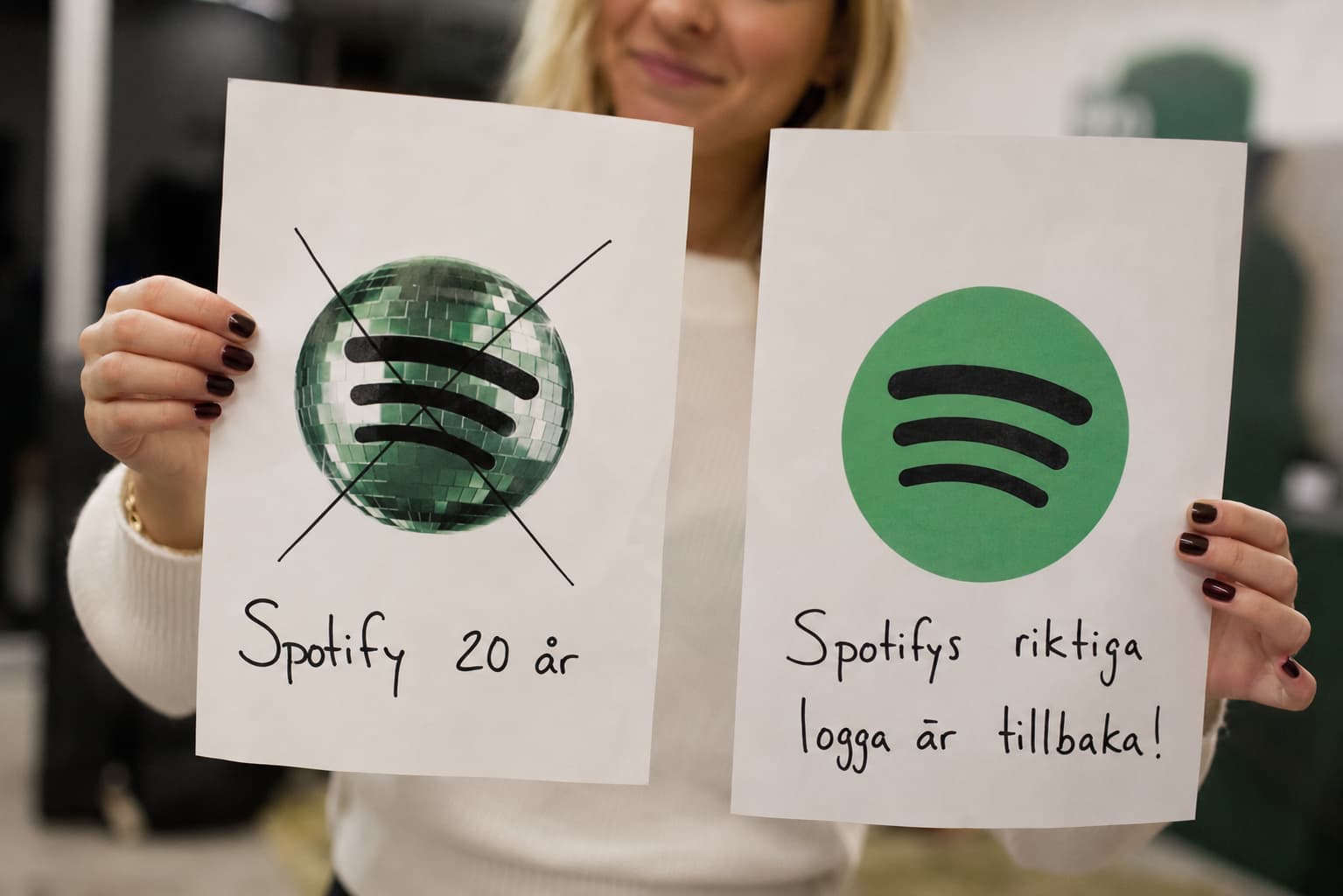 Spotify har bytt tillbaka till sin vanliga ikon
