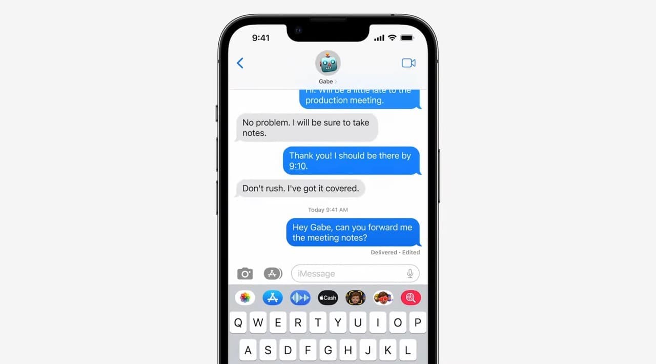 Nu kan man ändra och ta bort meddelanden man har skickat i Messages