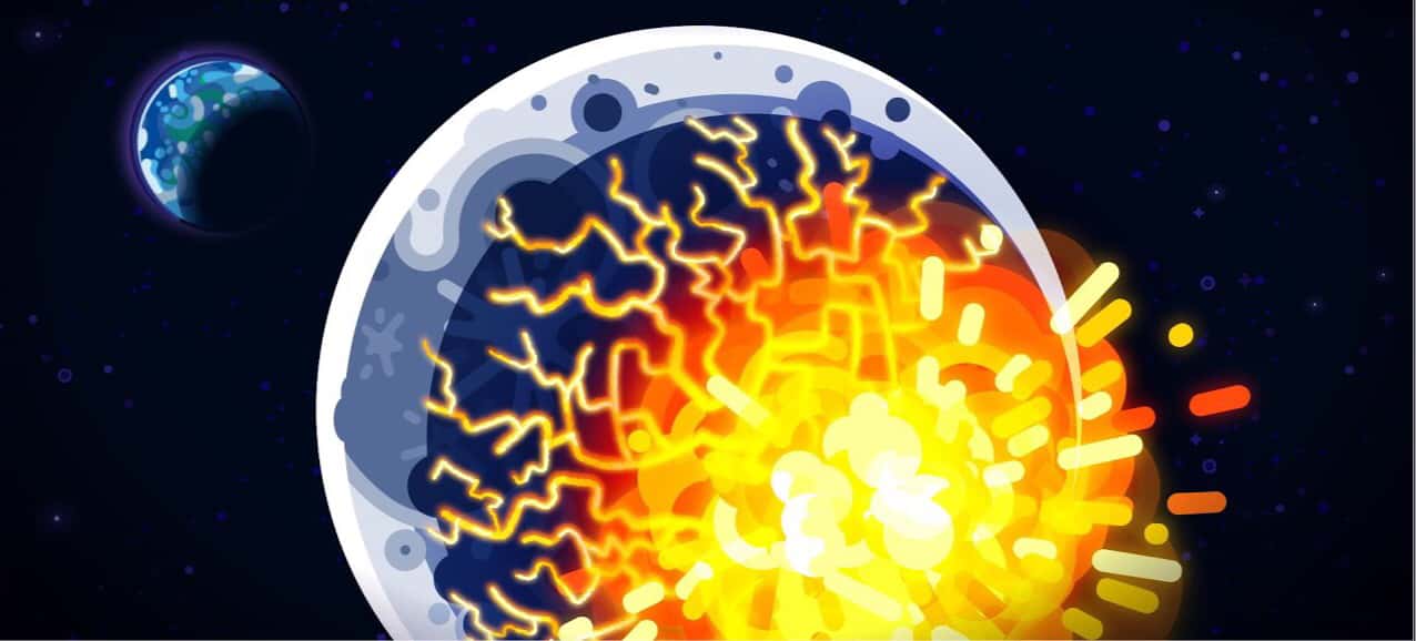 Vad skulle hända om vi sprängde en atombomb på månen?