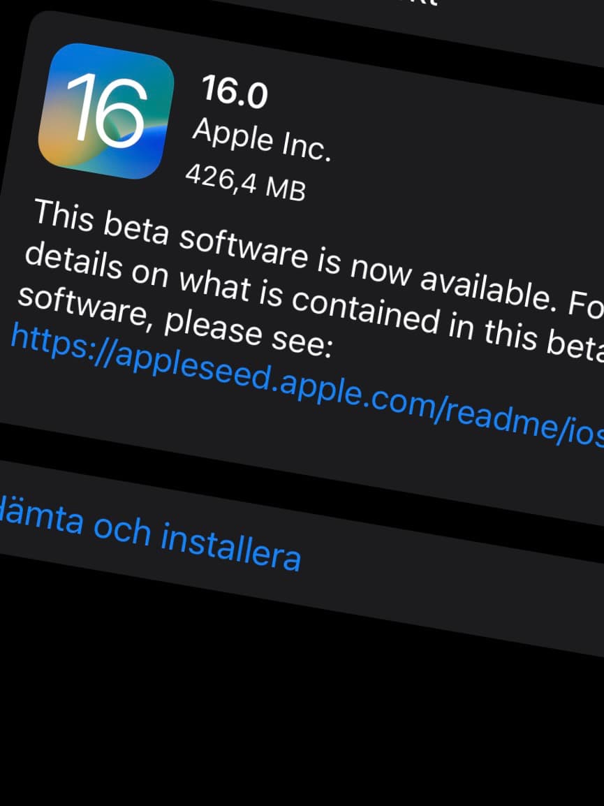 Apple har släppt iOS 16 Public Beta 4